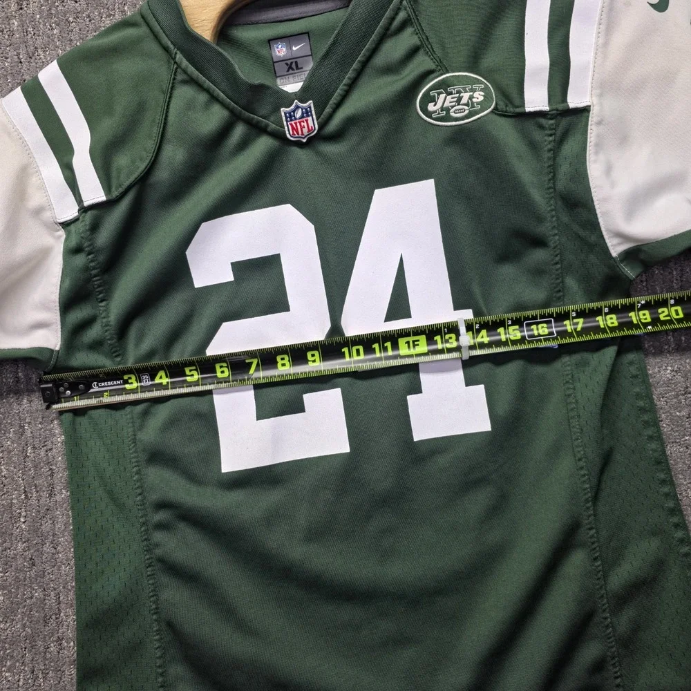 Nike NFL New York Jets Darrelle Revis Jersey Youth XL 18-20 Green #24‎ Football
